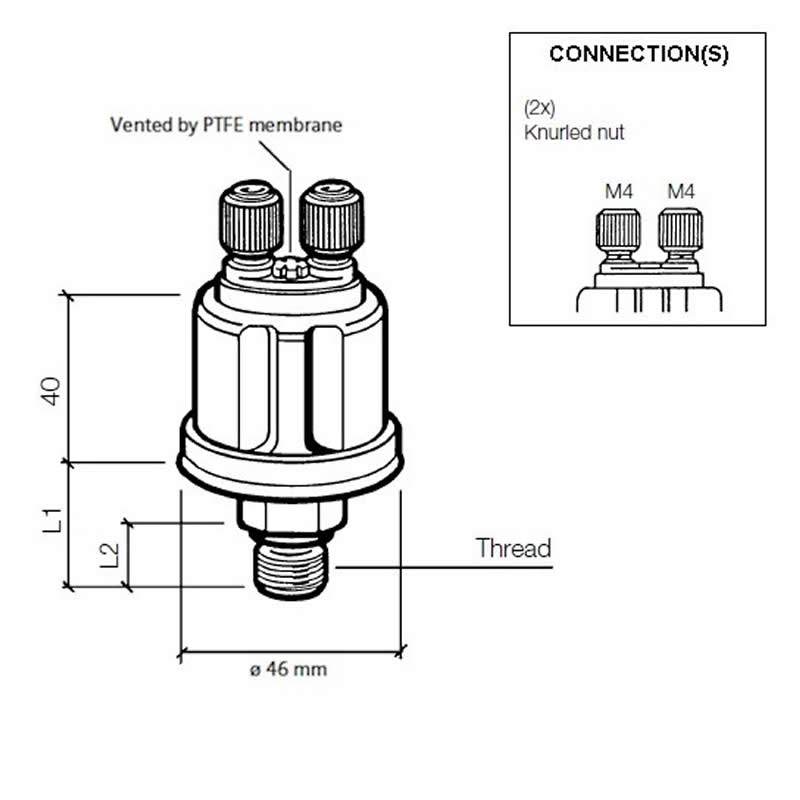 Pressure Senders 0-80 PSI